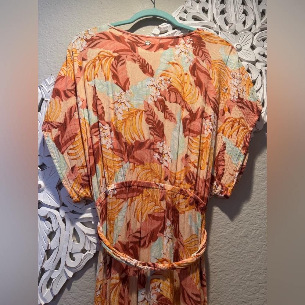 Rip Curl Tropical Faux-Wrap Maxi Dress - Picture 9 of 10